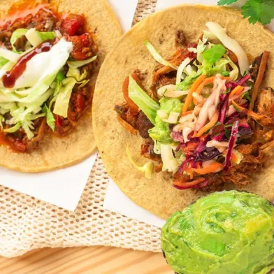 Slow cooker hawaiian pork tacos