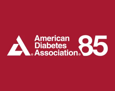 American Diabetes Association logo 85 years on red