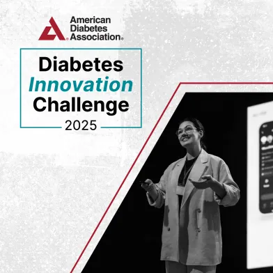 Researcher presenting at ADA Diabetes Innovation Challenge