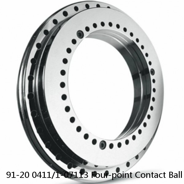 91-20 0411/1-07113 Four-point Contact Ball Slewing Bearing With External Gear #1 image