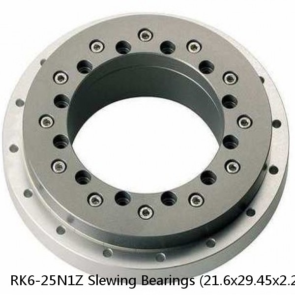 RK6-25N1Z Slewing Bearings (21.6x29.45x2.205inch) With Internal Gear #1 image